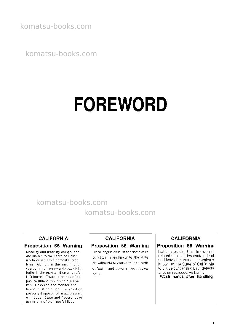 Komatsu d475asd-5jpn-tier2, super dozer Operation manual cover Page 2 Komatsu d475asd-5jpn-tier2, super dozer Operation manual cover Page 2