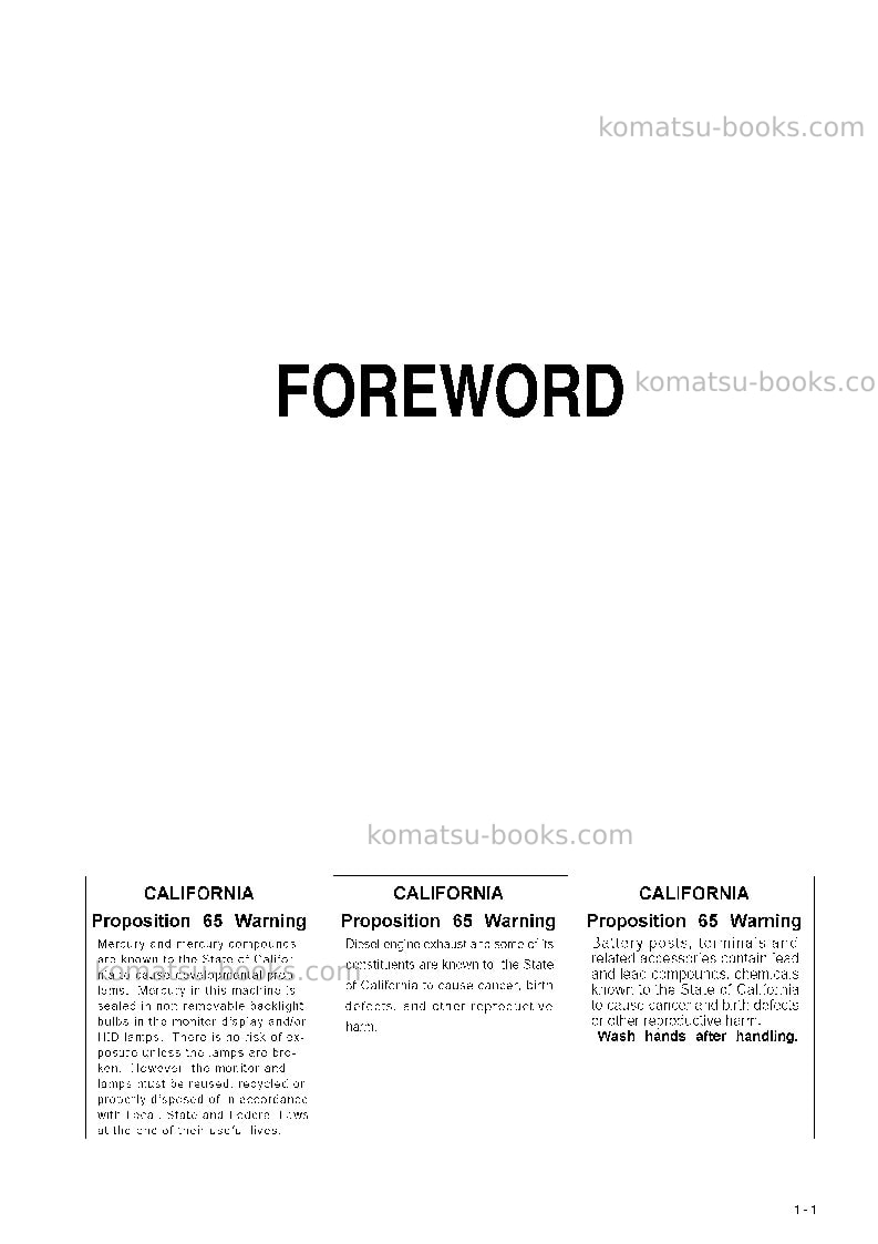 Komatsu wa800-3jpn-tier2 Operation manual cover Page 2 Komatsu wa800-3jpn-tier2 Operation manual cover Page 2