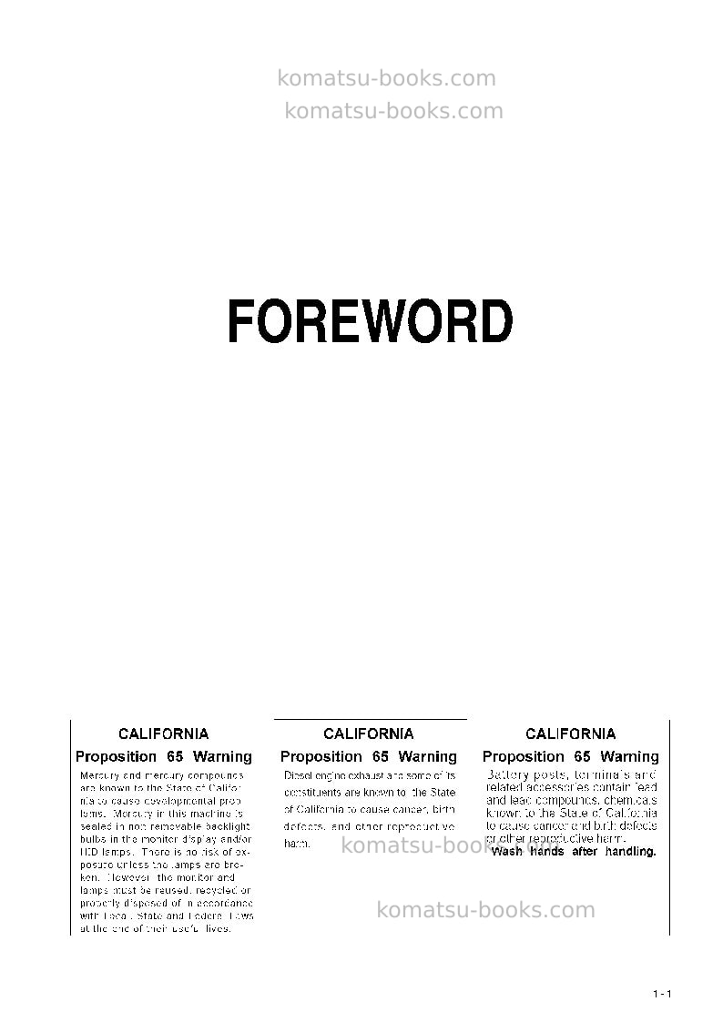 Komatsu d355c-3jpn--50c degree, hydraulic winch spec. Operation manual cover Page 2 Komatsu d355c-3jpn--50c degree, hydraulic winch spec. Operation manual cover Page 2