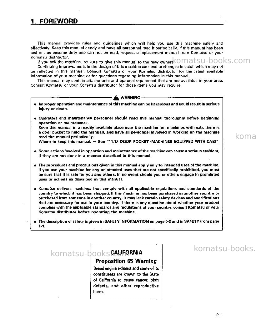 Komatsu d65px-12jpn Operation manual cover Page 2 Komatsu d65px-12jpn Operation manual cover Page 2