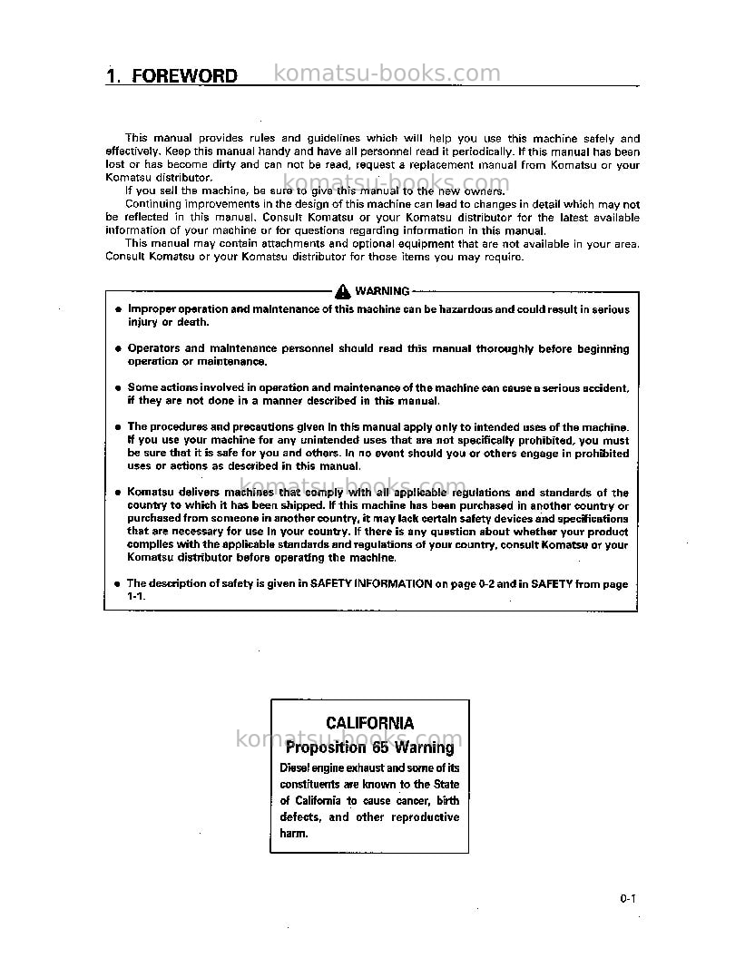 Komatsu wa450l-3jpn Operation manual cover Page 2 Komatsu wa450l-3jpn Operation manual cover Page 2