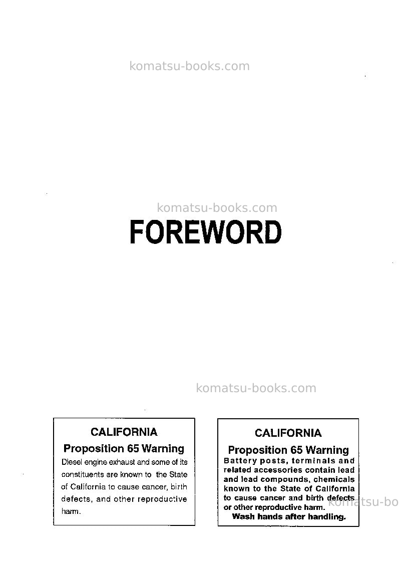 Komatsu wa300l-3jpn Operation manual cover Page 2 Komatsu wa300l-3jpn Operation manual cover Page 2