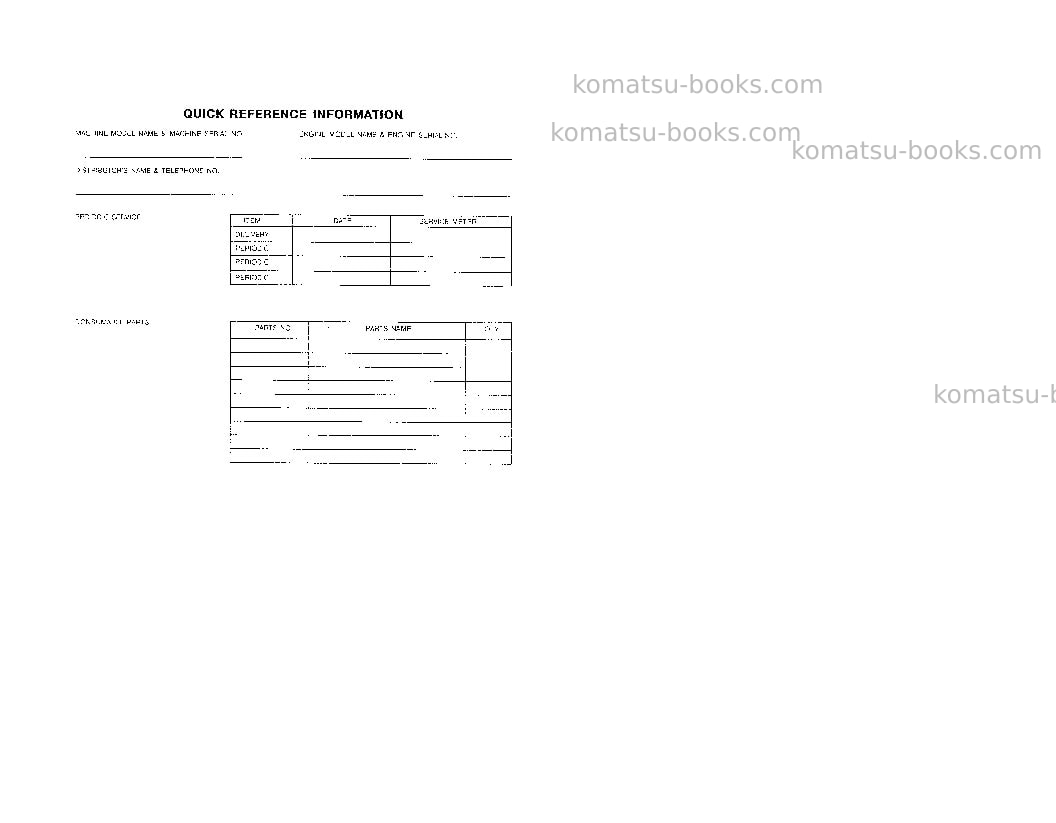 Komatsu wa450-2usa Operation manual cover Page 2 Komatsu wa450-2usa Operation manual cover Page 2