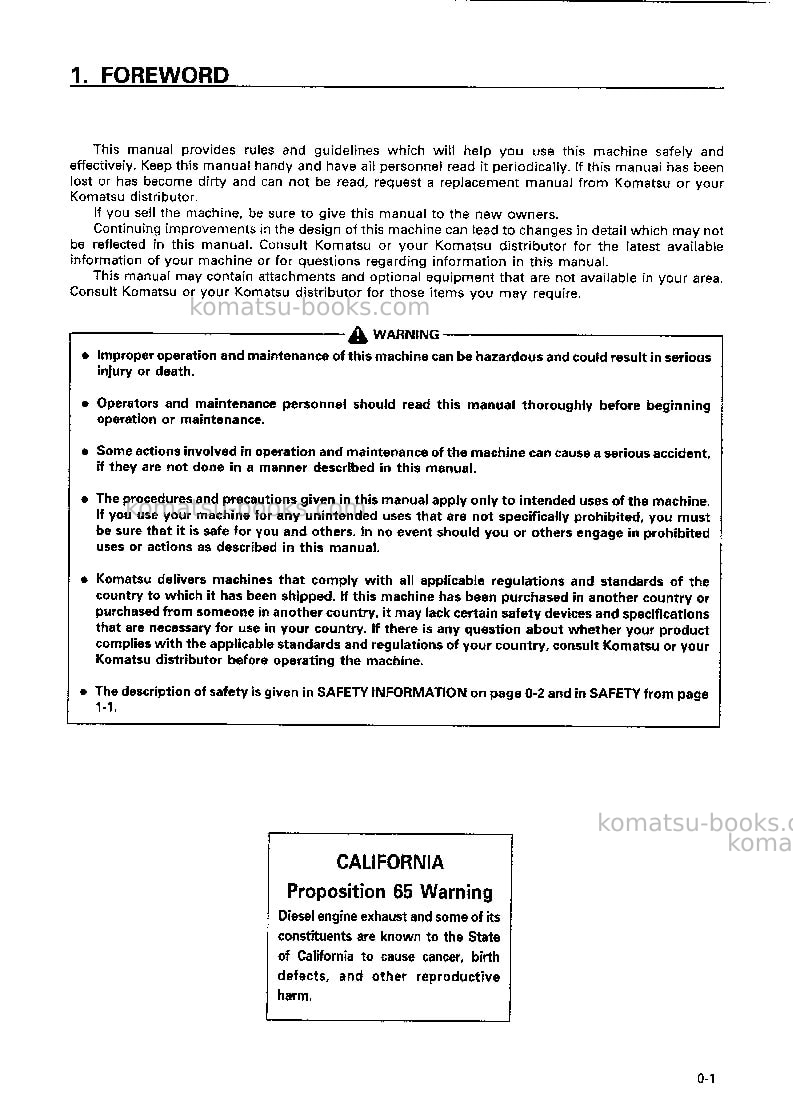 Komatsu wa320-3jpn-custom Operation manual cover Page 2 Komatsu wa320-3jpn-custom Operation manual cover Page 2