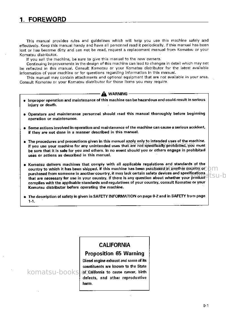 Komatsu wa450-3jpn-ll Operation manual cover Page 2 Komatsu wa450-3jpn-ll Operation manual cover Page 2