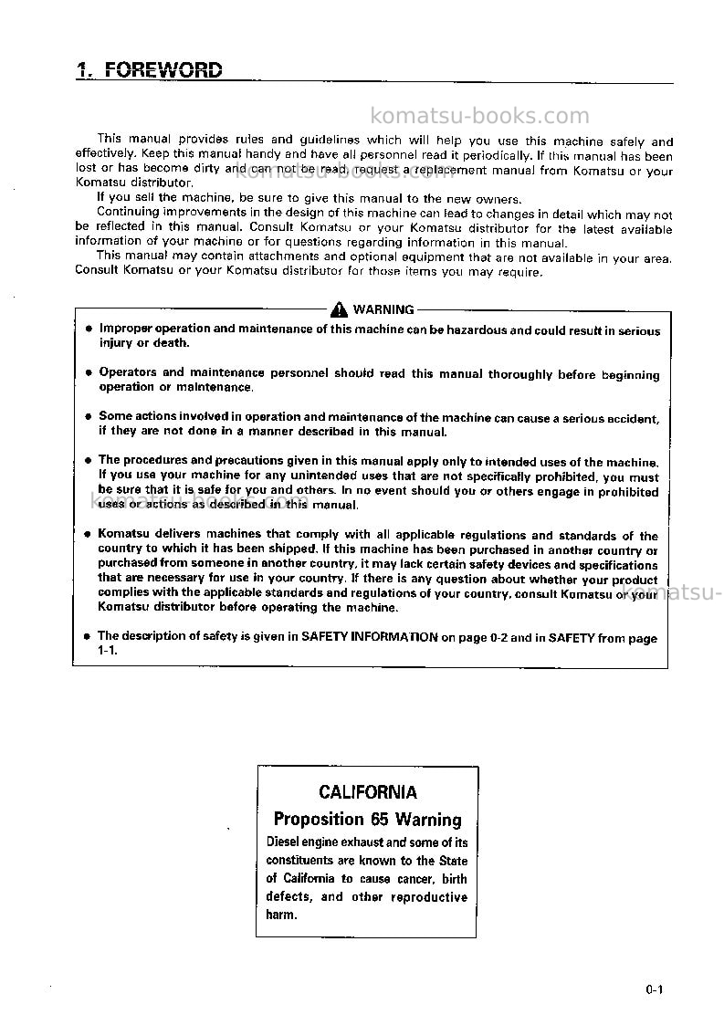 Komatsu wa450-3jpn-ll Operation manual cover Page 2 Komatsu wa450-3jpn-ll Operation manual cover Page 2