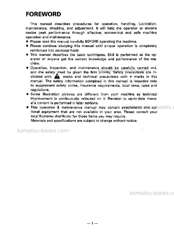 Komatsu pc220lc-5jpn-custom Operation manual cover Page 2 Komatsu pc220lc-5jpn-custom Operation manual cover Page 2