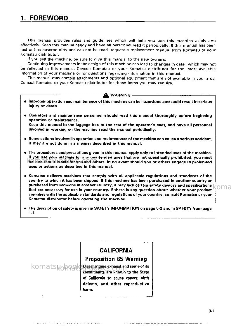 Komatsu pc120-6jpn-excel Operation manual cover Page 2 Komatsu pc120-6jpn-excel Operation manual cover Page 2