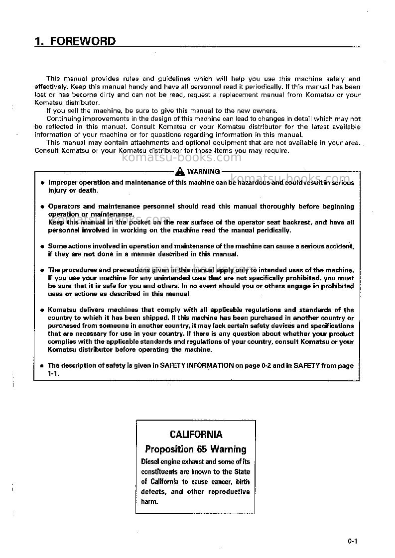 Komatsu pc400-6jpn-excel Operation manual cover Page 2 Komatsu pc400-6jpn-excel Operation manual cover Page 2