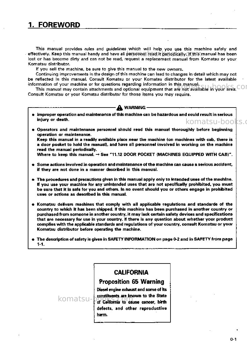 Komatsu d65px-12jpn Operation manual cover Page 2 Komatsu d65px-12jpn Operation manual cover Page 2