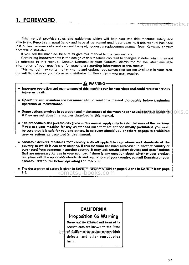 Komatsu wa320-3jpn-custom Operation manual cover Page 2 Komatsu wa320-3jpn-custom Operation manual cover Page 2