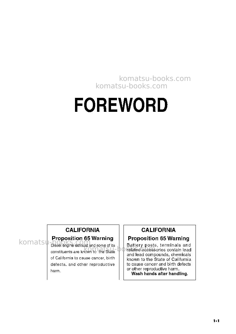 Komatsu gd555-3jpn-for n. america Operation manual cover Page 2 Komatsu gd555-3jpn-for n. america Operation manual cover Page 2