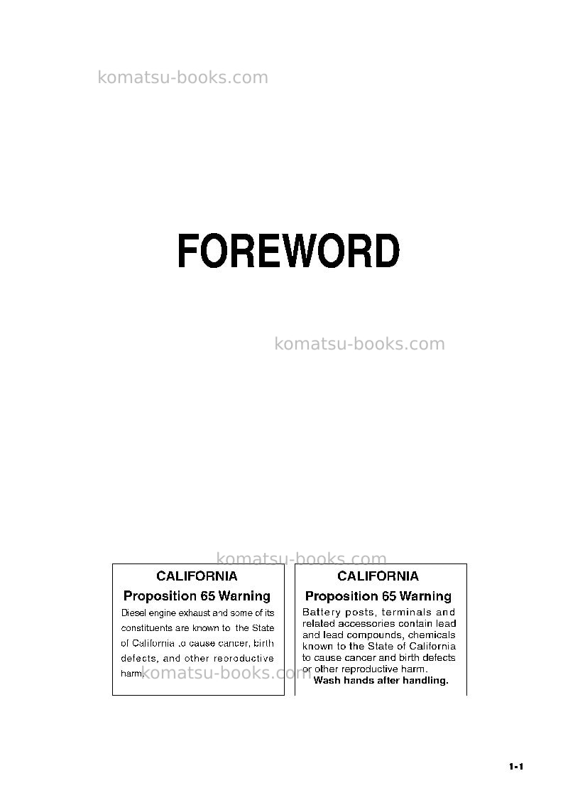 Komatsu gd675-3jpn-a Operation manual cover Page 2 Komatsu gd675-3jpn-a Operation manual cover Page 2