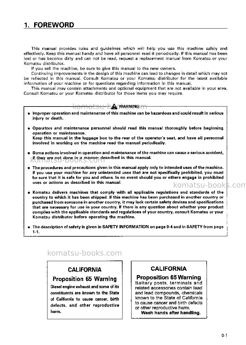 Komatsu pc450lc-6jpn Operation manual cover Page 2 Komatsu pc450lc-6jpn Operation manual cover Page 2
