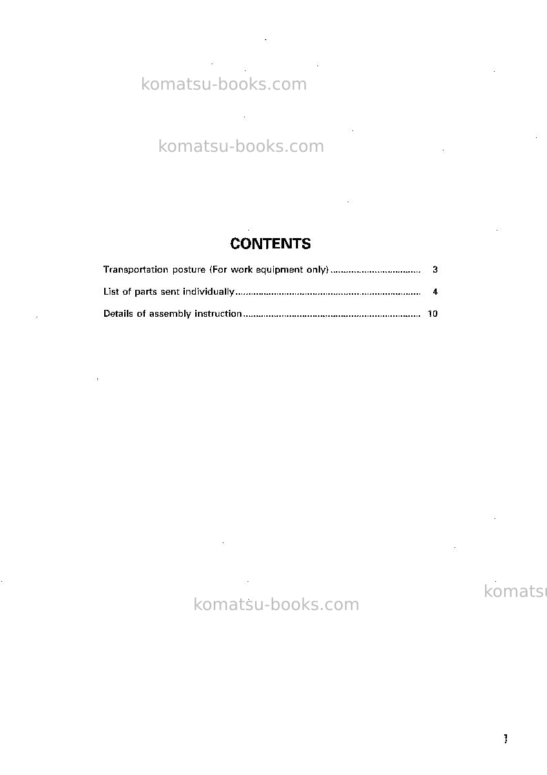 Komatsu pc1100sp-6jpn-loading shovel Field assembly manual cover Page 2 Komatsu pc1100sp-6jpn-loading shovel Field assembly manual cover Page 2