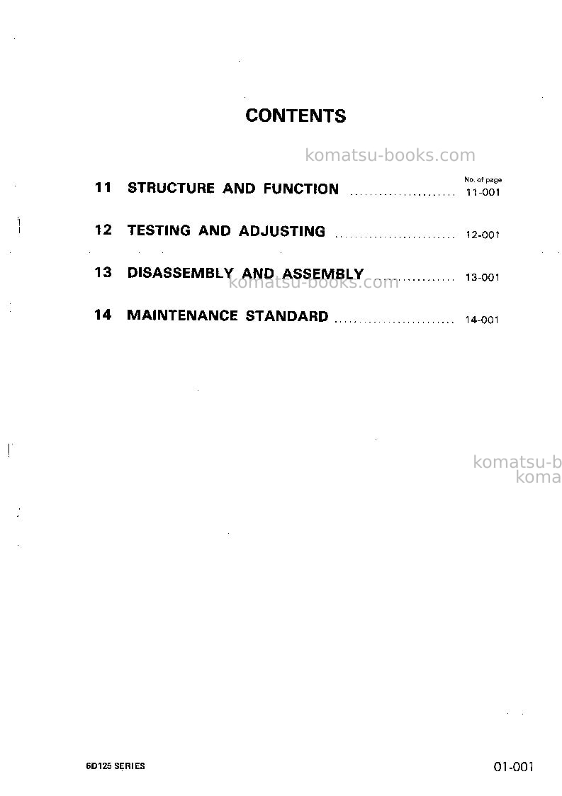 Komatsu sa6d125-1jpn-for ksp Repair & maintenance cover Page 2