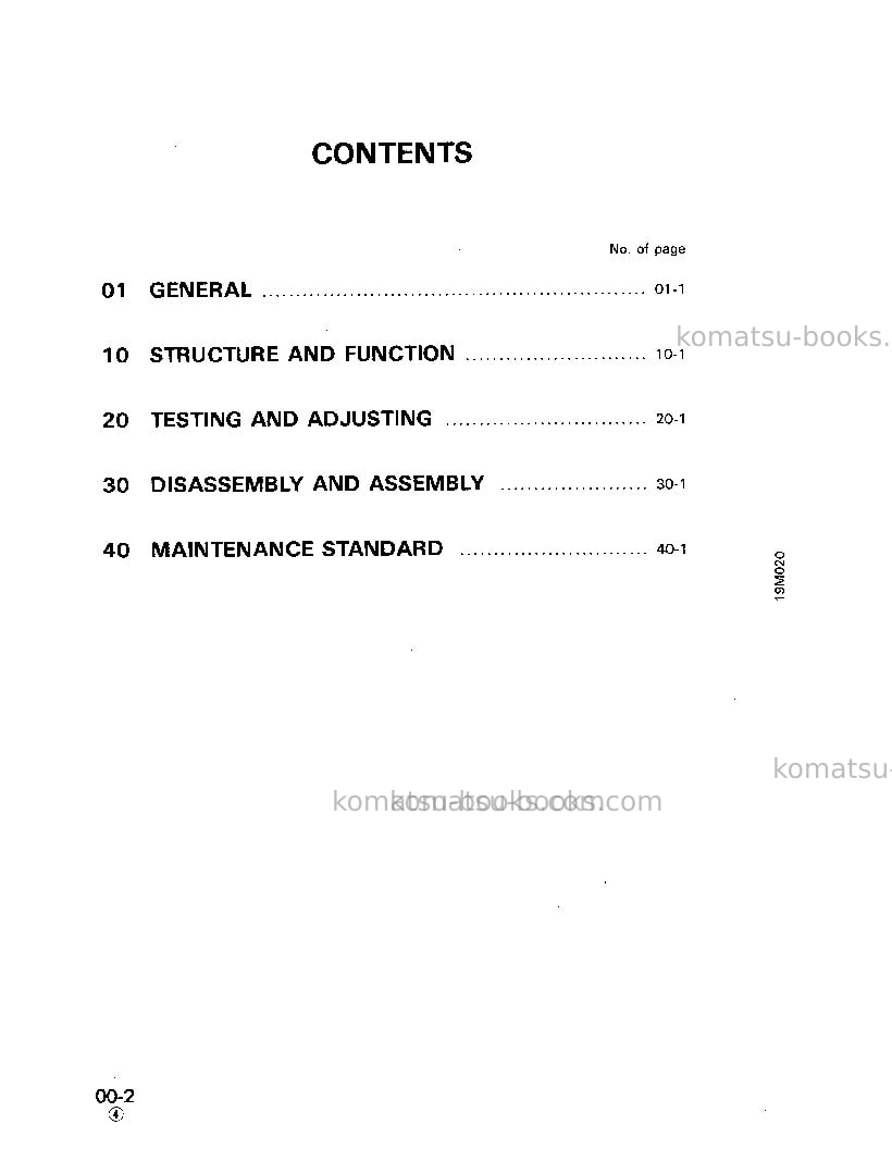 Komatsu d575a-2jpn Repair & maintenance cover Page 2