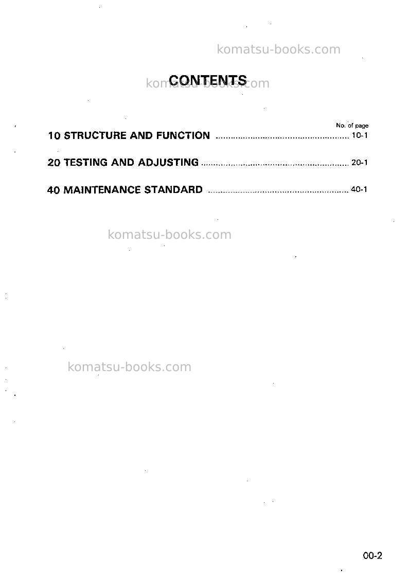 Komatsu wa30-5jpn Repair & maintenance cover Page 2 Komatsu wa30-5jpn Repair & maintenance cover Page 2