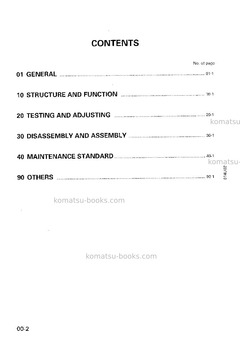 Komatsu d85ess-2jpn Repair & maintenance cover Page 2 Komatsu d85ess-2jpn Repair & maintenance cover Page 2