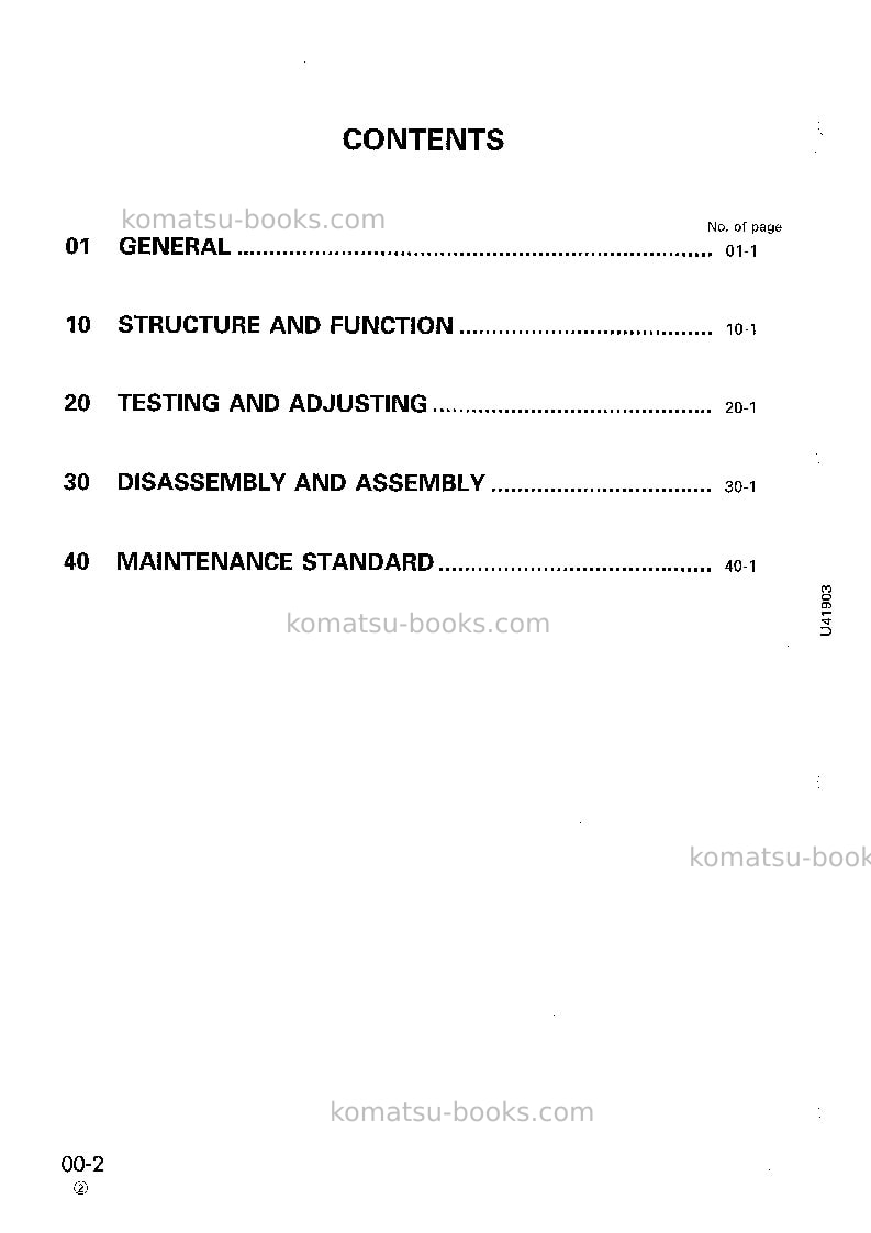 Komatsu wa320-3jpn Repair & maintenance cover Page 2 Komatsu wa320-3jpn Repair & maintenance cover Page 2