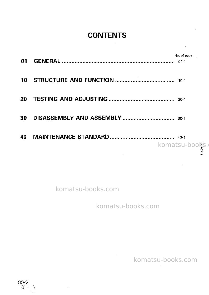 Komatsu wa420-3jpn--30c degree for cis Repair & maintenance cover Page 2