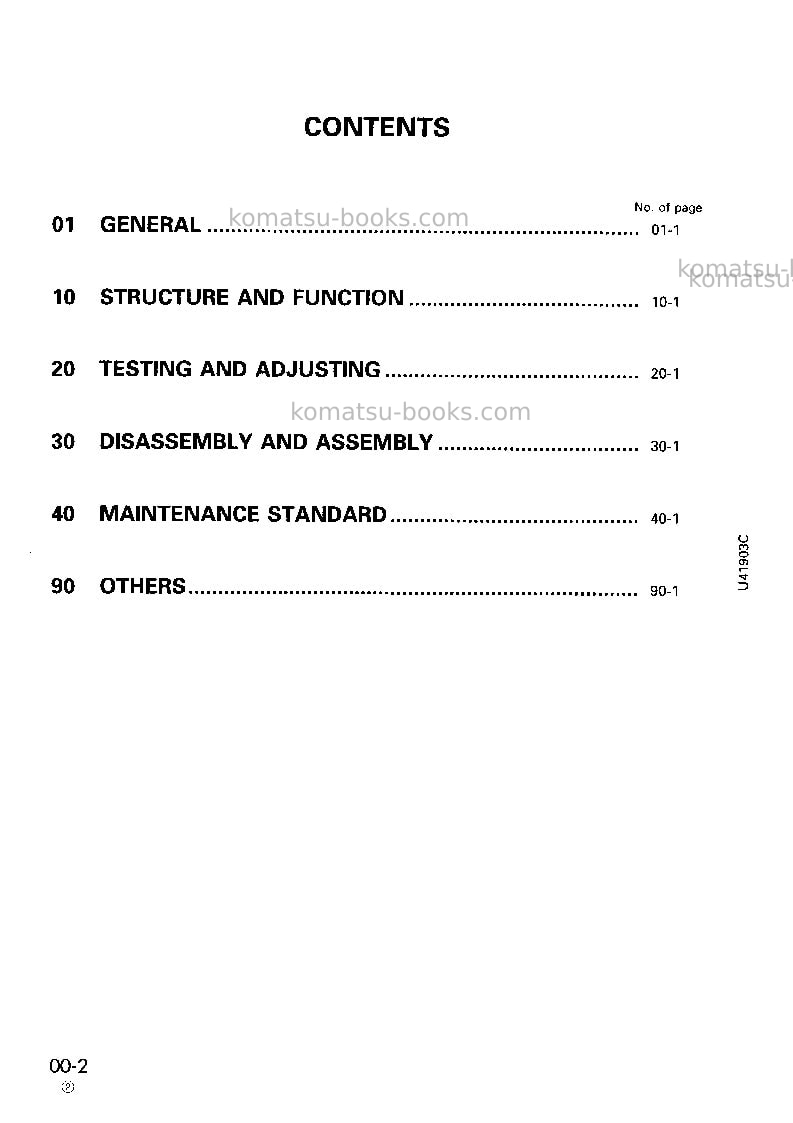 Komatsu wa320-3jpn-custom Repair & maintenance cover Page 2 Komatsu wa320-3jpn-custom Repair & maintenance cover Page 2