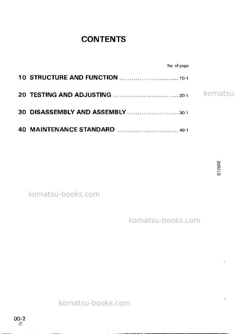 Komatsu d155a-2jpn Repair & maintenance cover Page 2 Komatsu d155a-2jpn Repair & maintenance cover Page 2