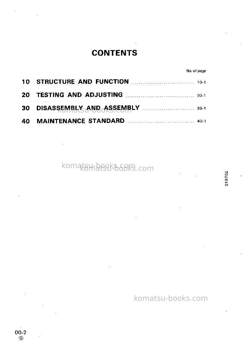 Komatsu d375a-2jpn Repair & maintenance cover Page 2 Komatsu d375a-2jpn Repair & maintenance cover Page 2