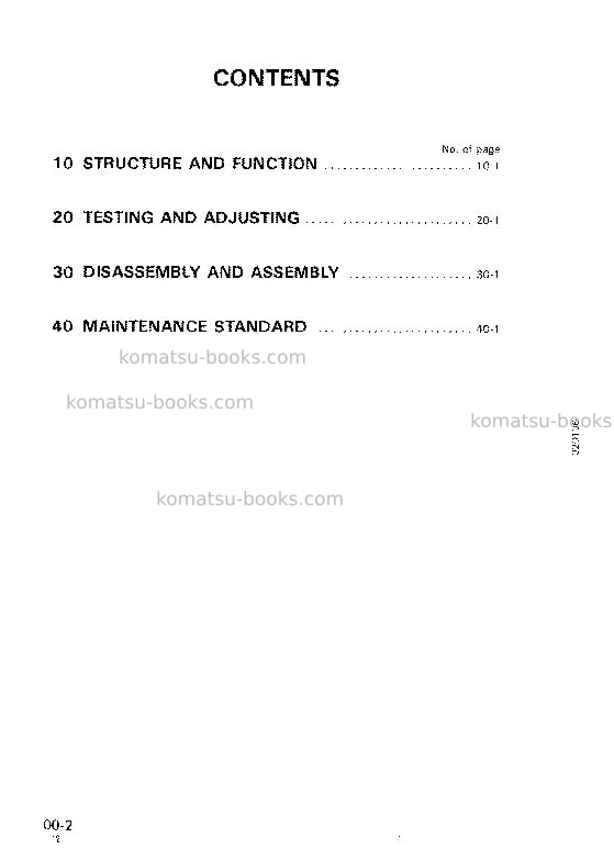 Komatsu pc60-6jpn Repair & maintenance cover Page 2 Komatsu pc60-6jpn Repair & maintenance cover Page 2