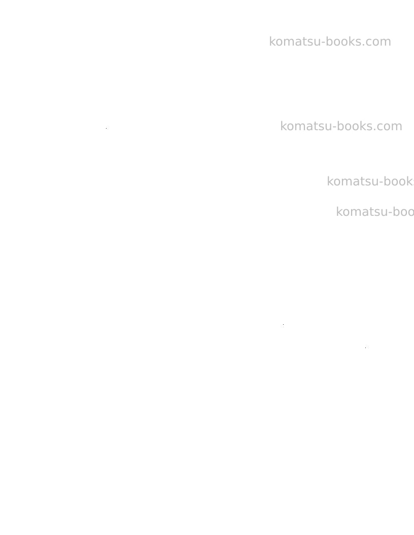 Komatsu pc650-1jpn Repair & maintenance cover Page 2