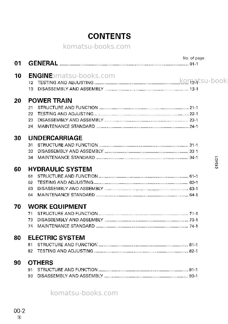 Komatsu d85p-21jpn Repair & maintenance cover Page 2 Komatsu d85p-21jpn Repair & maintenance cover Page 2
