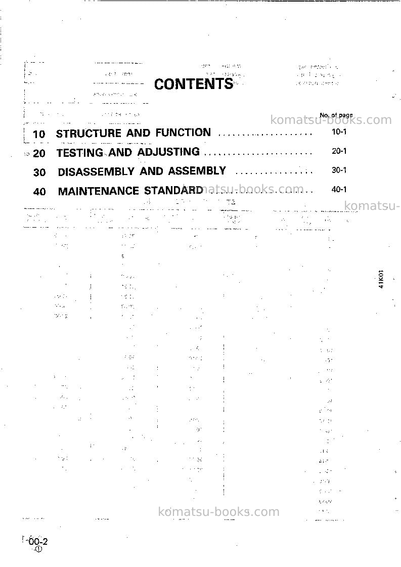 Komatsu wf450t-1jpn Repair & maintenance cover Page 2