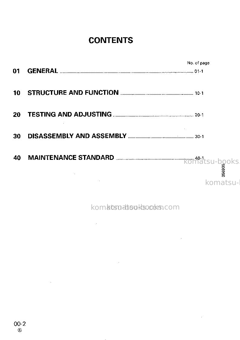 Komatsu hd465-5jpn Repair & maintenance cover Page 2 Komatsu hd465-5jpn Repair & maintenance cover Page 2