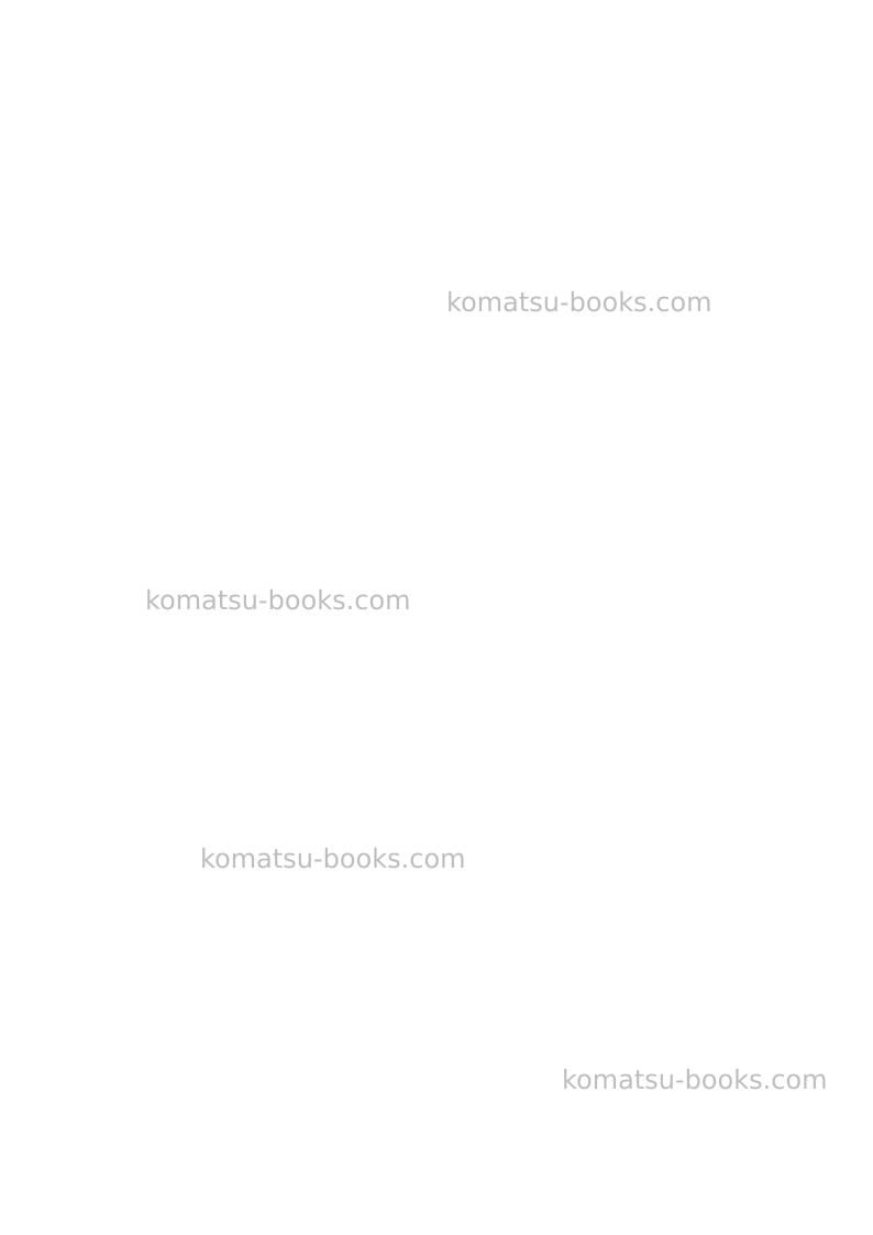 Komatsu 4d107e-1jpn Repair & maintenance cover Page 2 Komatsu 4d107e-1jpn Repair & maintenance cover Page 2