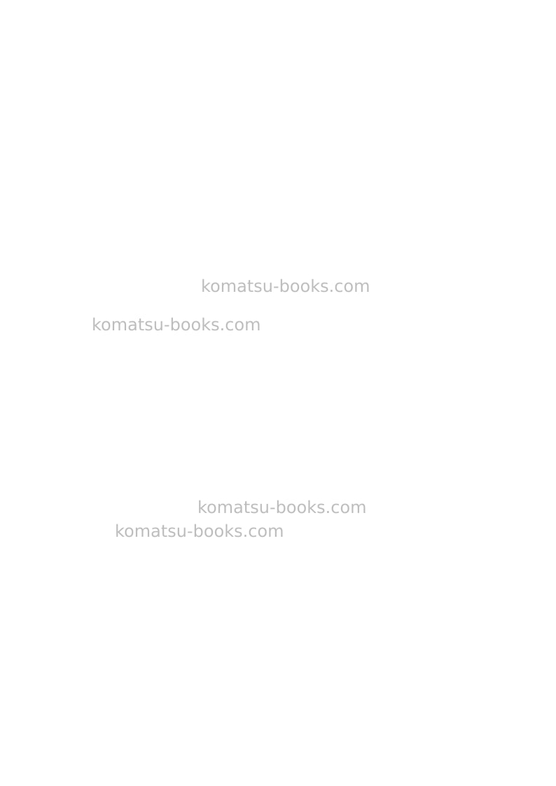Komatsu hm400-2jpn Repair & maintenance cover Page 2