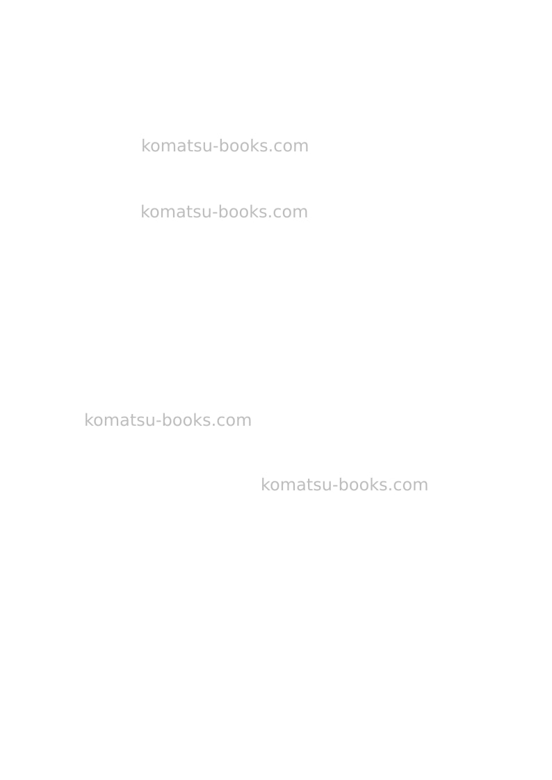 Komatsu wa470-6jpn Repair & maintenance cover Page 2
