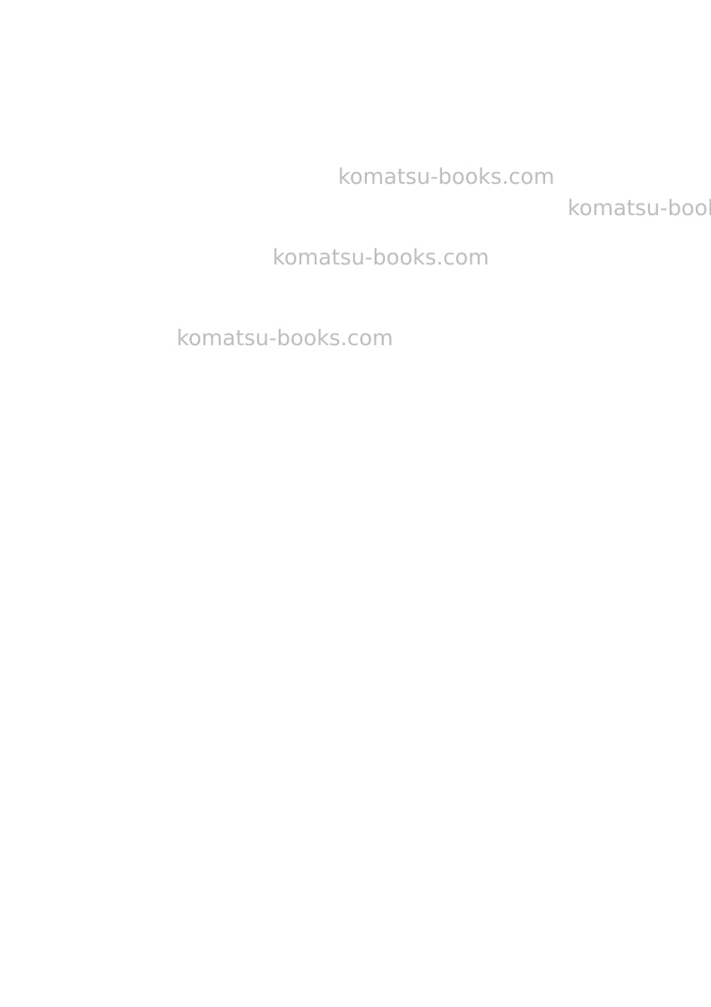 Komatsu wa430-6jpn-for n. america Repair & maintenance cover Page 2