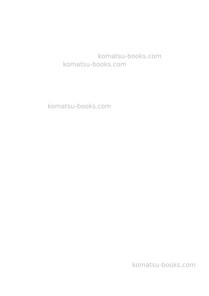 Komatsu hd785-7jpn Repair & maintenance cover Page 2