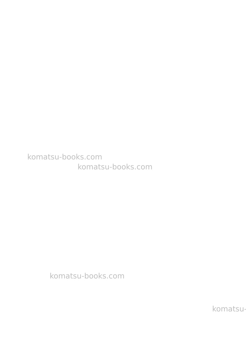 Komatsu hd605-7jpn-r Repair & maintenance cover Page 2 Komatsu hd605-7jpn-r Repair & maintenance cover Page 2