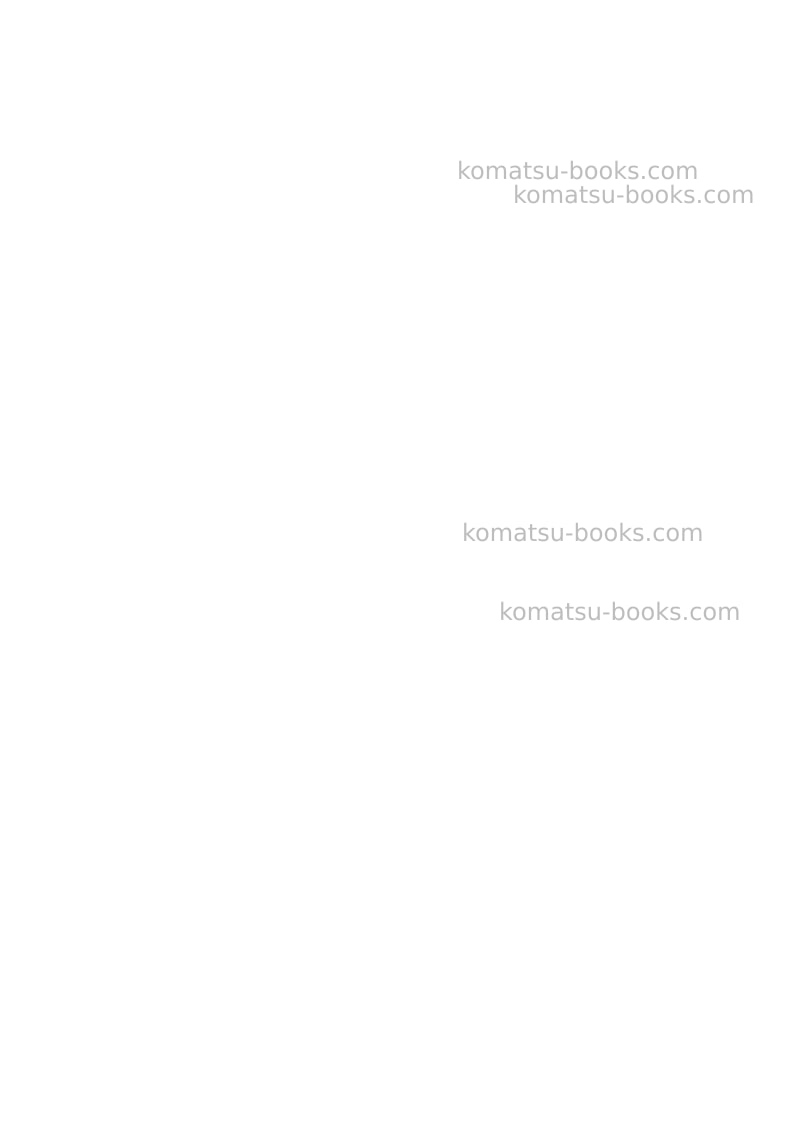 Komatsu wa480-6jpn Repair & maintenance cover Page 2