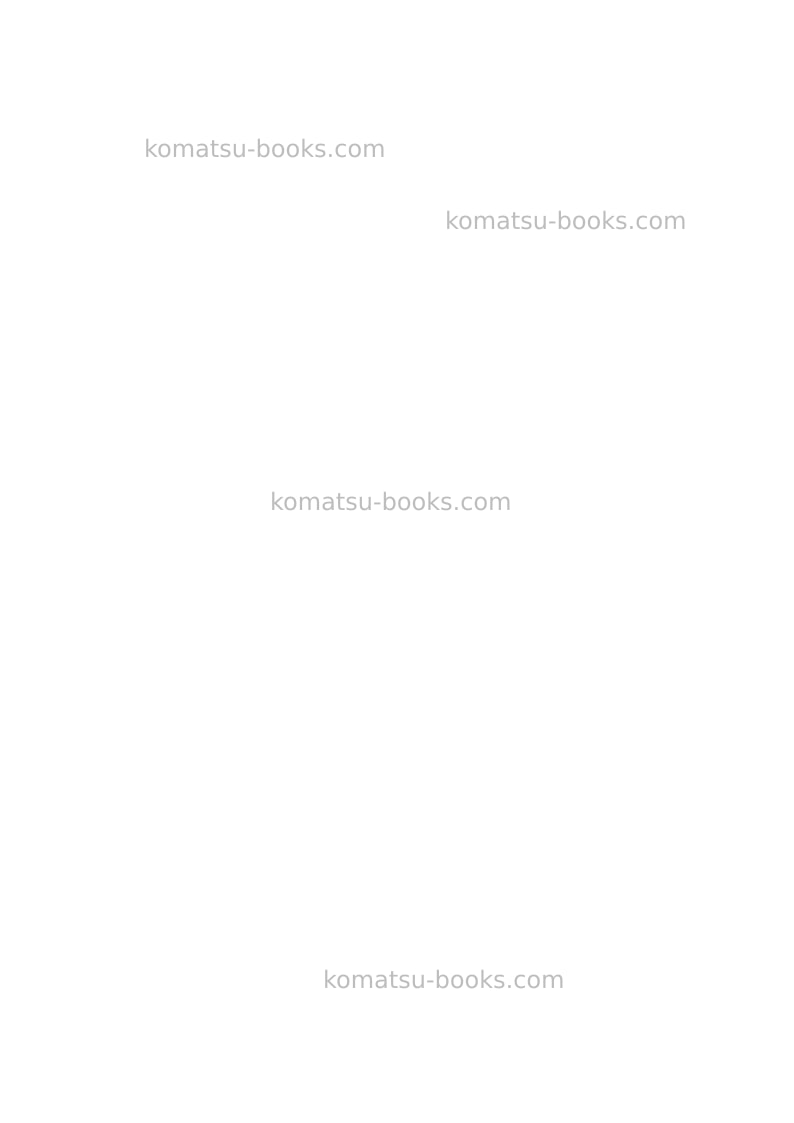 Komatsu wa50-6jpn Repair & maintenance cover Page 2
