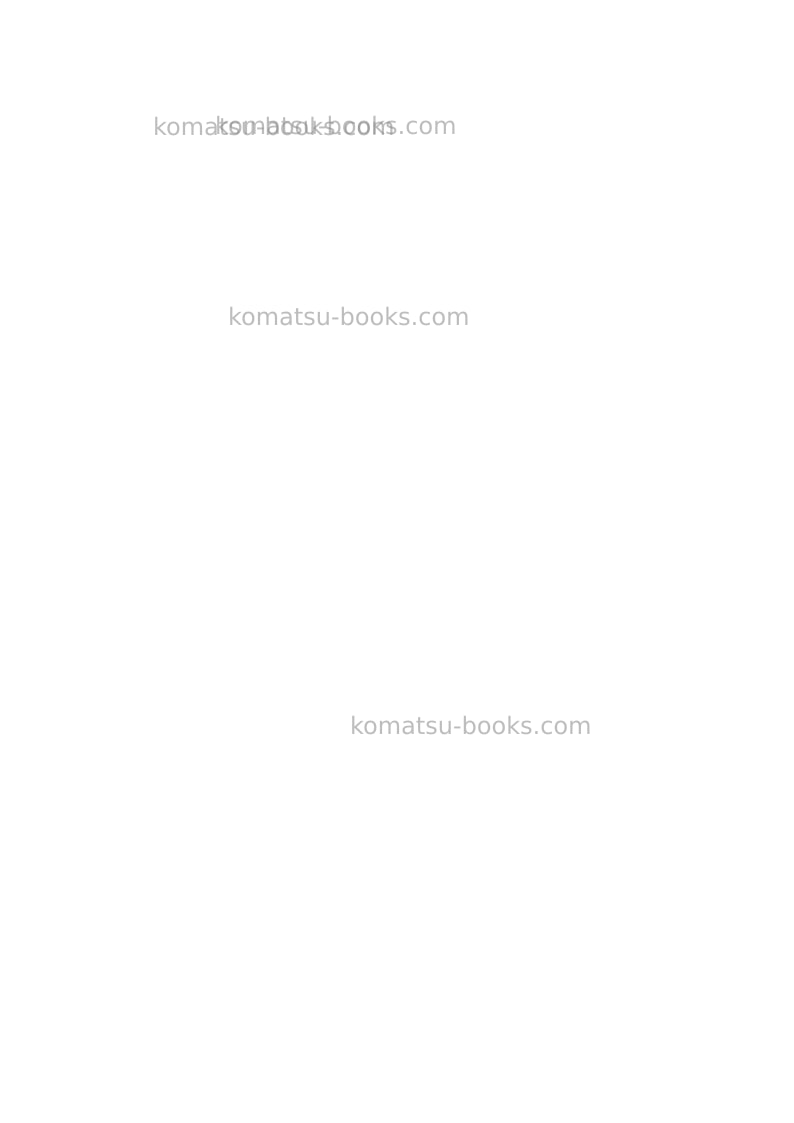 Komatsu hm250-2jpn Repair & maintenance cover Page 2