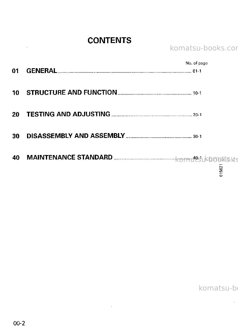 Komatsu d85c-21jpn--50c degree for cis Repair & maintenance cover Page 2