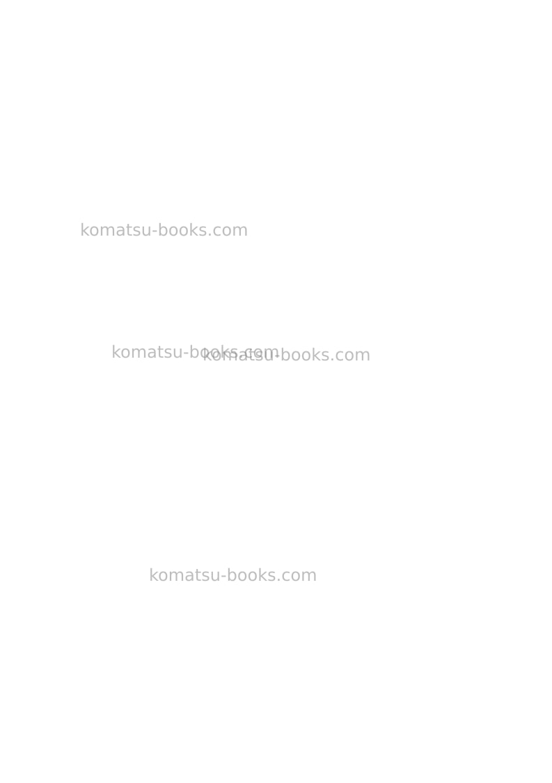 Komatsu hb215lc-1jpn Repair & maintenance cover Page 2