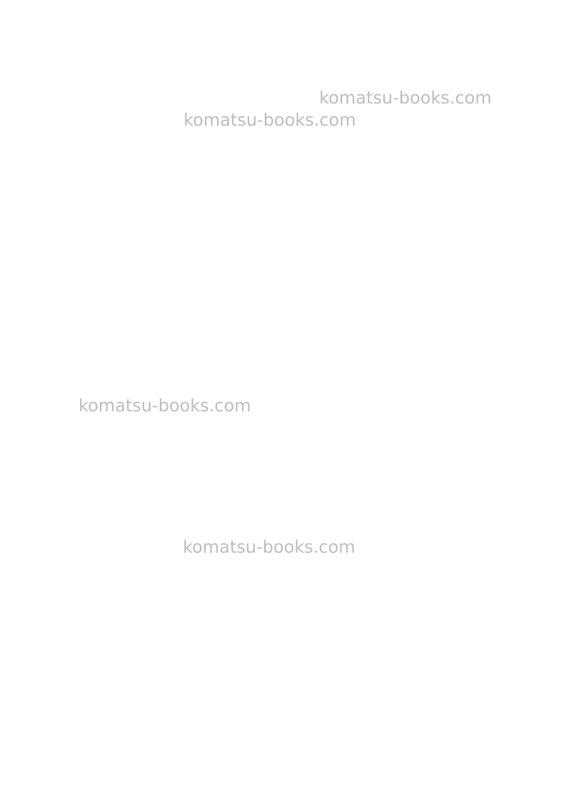 Komatsu hm300-3jpn Repair & maintenance cover Page 2 Komatsu hm300-3jpn Repair & maintenance cover Page 2