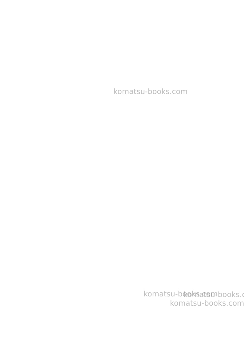Komatsu hm400-3jpn Repair & maintenance cover Page 2