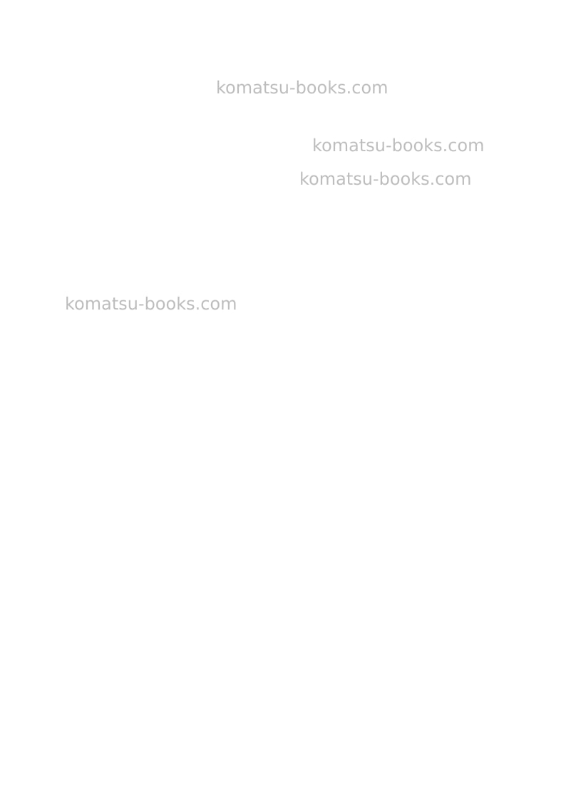 Komatsu hm400-2jpn-for kal Repair & maintenance cover Page 2