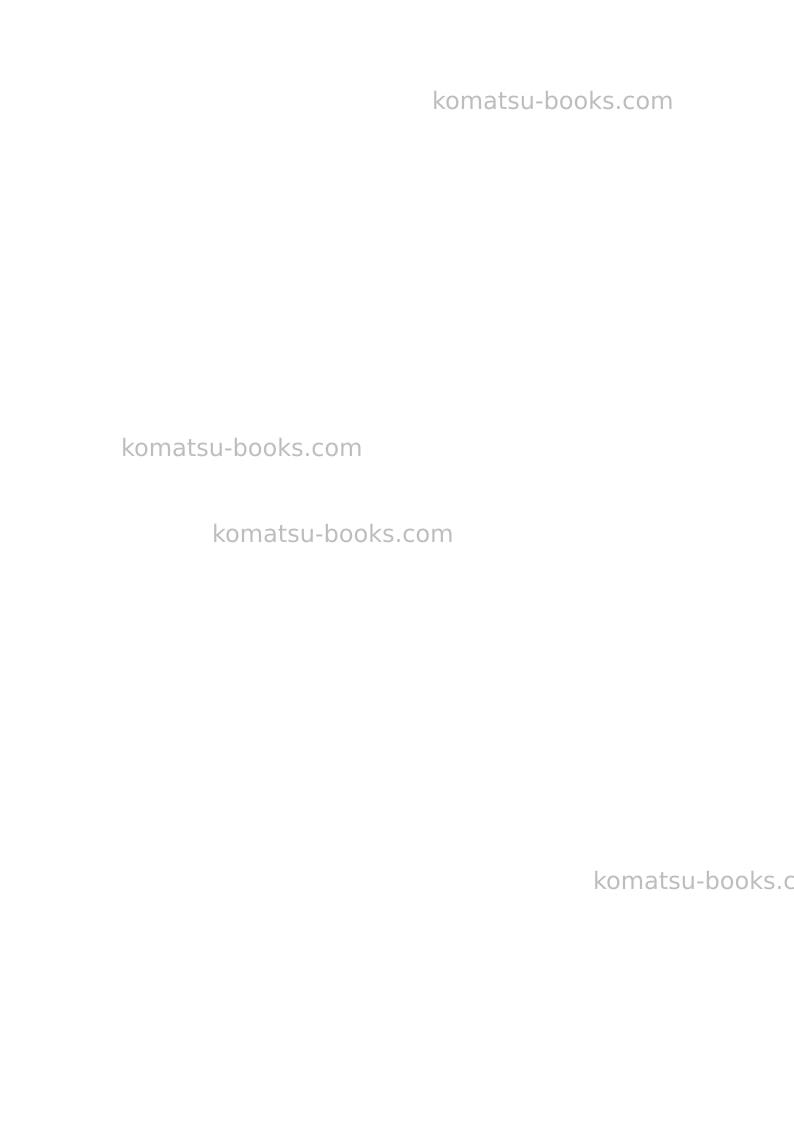 Komatsu hd785-7jpn Repair & maintenance cover Page 2
