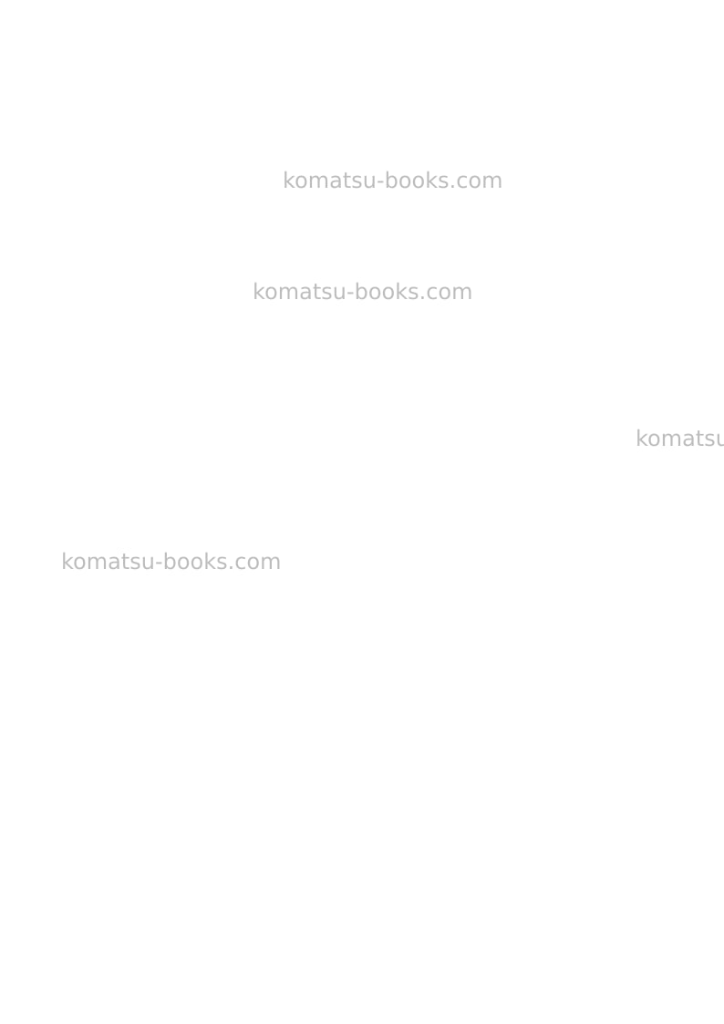 Komatsu pc138uslc-10jpn Repair & maintenance cover Page 2