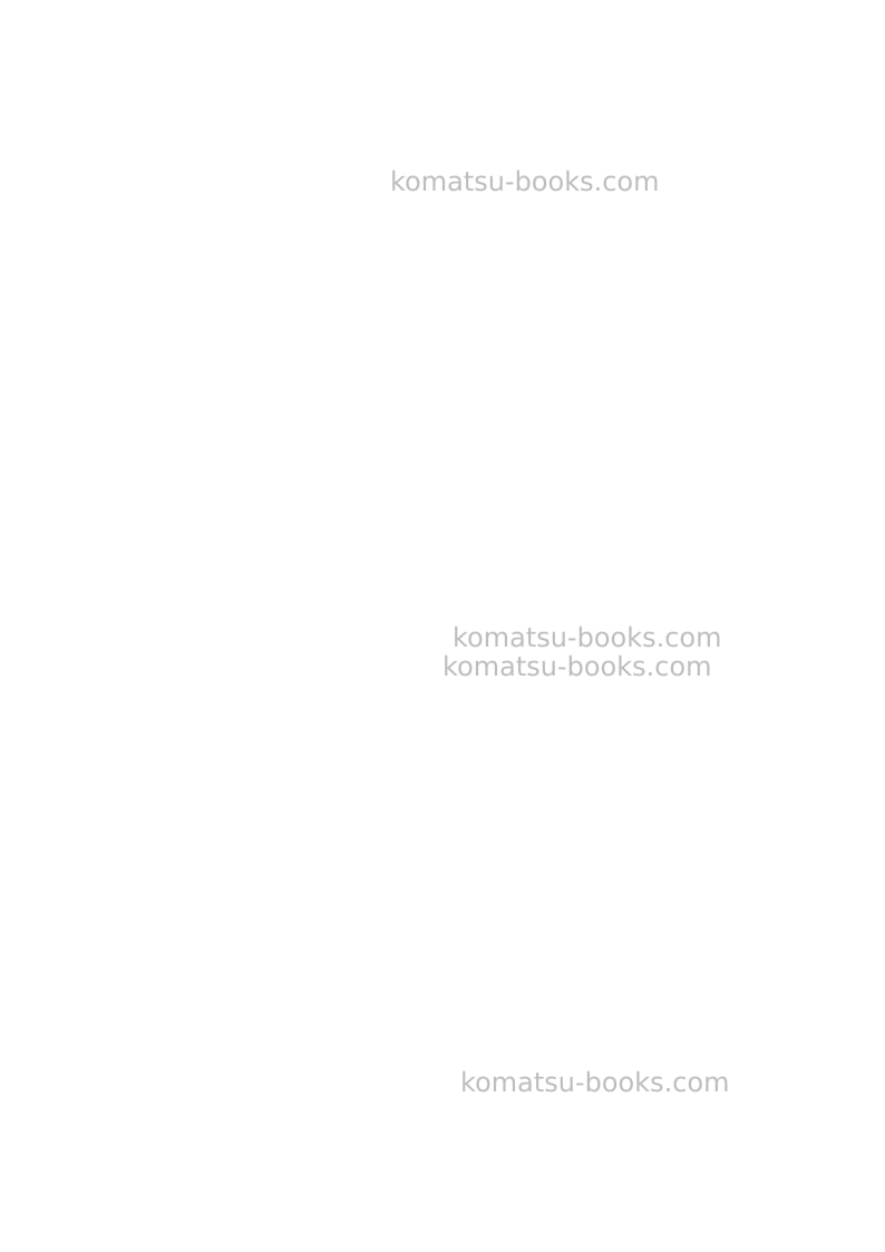 Komatsu hb215lc-1jpn-m0 Repair & maintenance cover Page 2